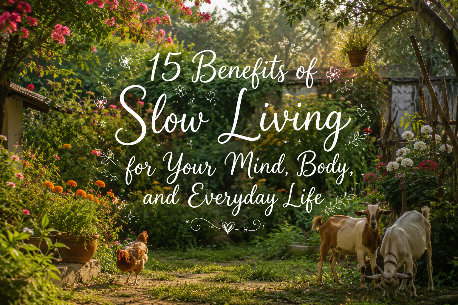 Benefits of slow living for a healthier and happier life